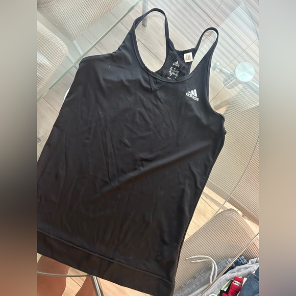 Adidas Black Racerback Tank Top - Picture 1 of 1